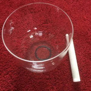 Clear Quartz Crystal Singing Bowl 9 inch